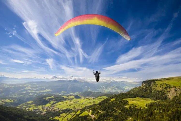 vol parapente station