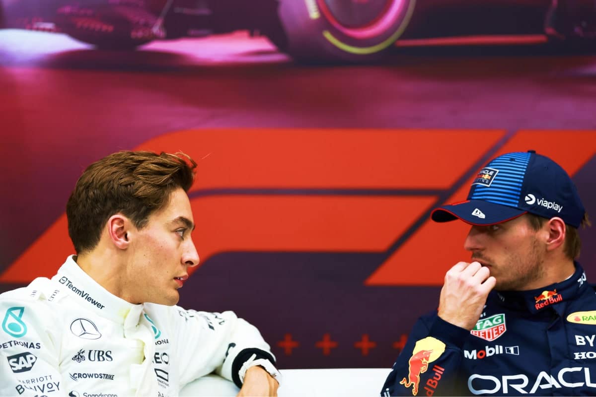 Russel vs Verstappen - © Getty Images : Red Bull Content pool