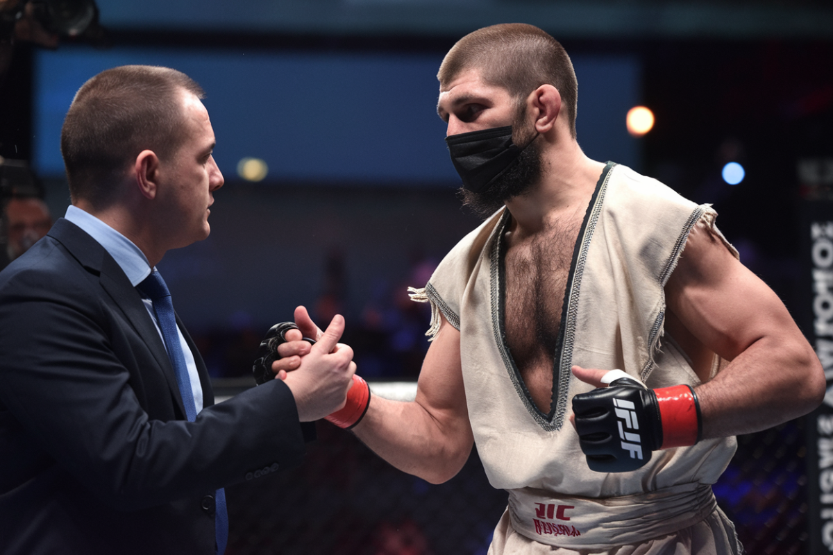 Polémique  Khabib nurmagomedov refuse de serrer la main dune