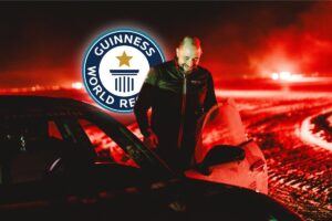 Nouveau record - le Taycan GTS drift sur 17,503 km - © Porsche