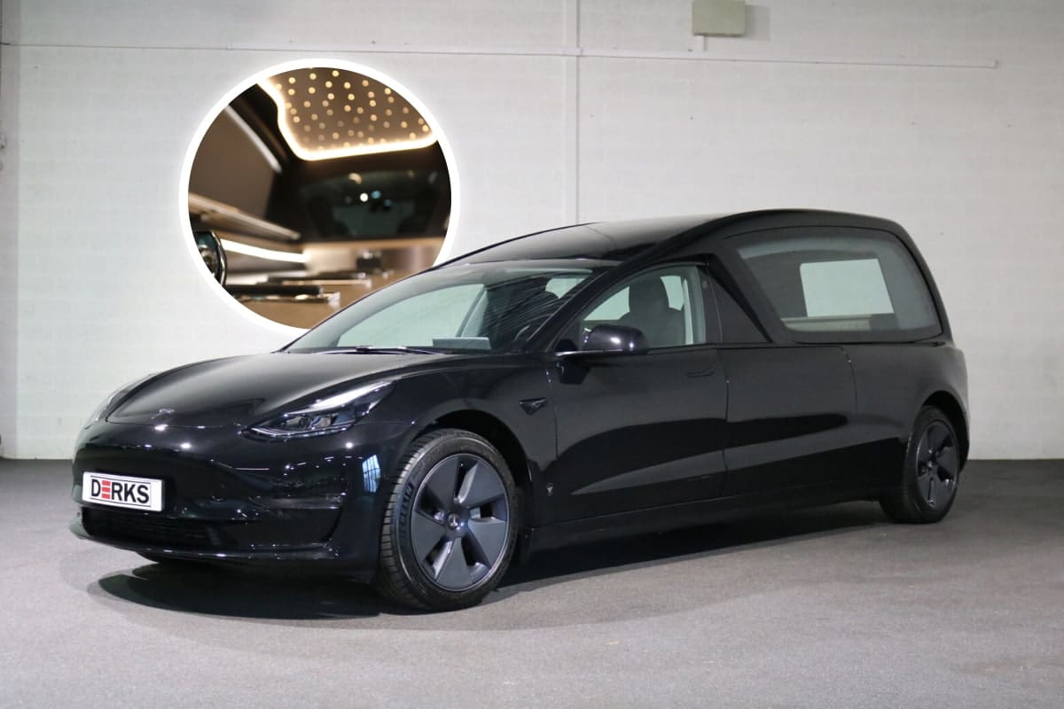 Tesla Model 3 Corbillard - © Derks Funeral Mobility