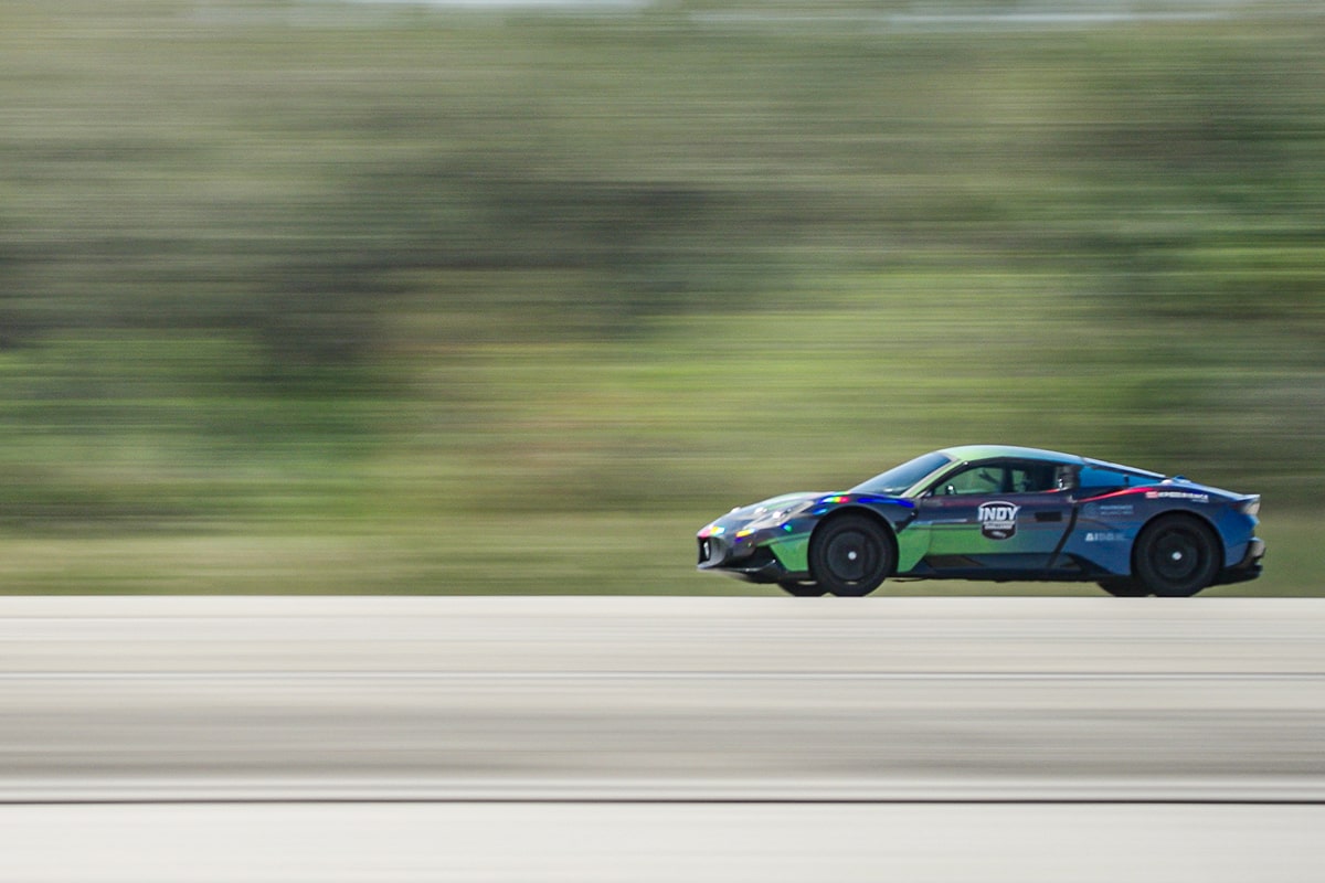 Record mondial de vitesse en conduite autonome Maserati MC20 - © Maserati