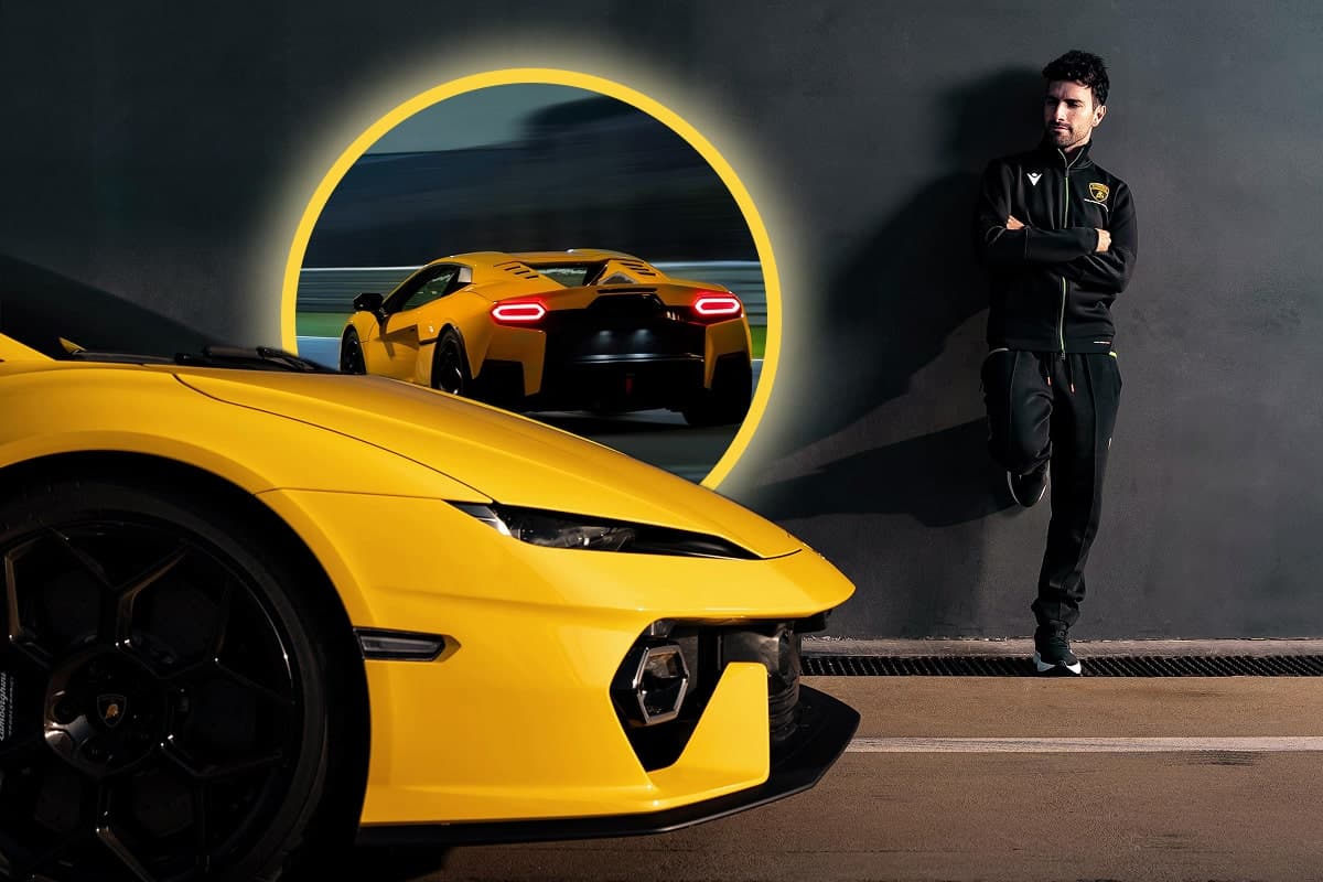 Andrea Caldarelli teste la Temerario sur le circuit de Misano - © Lamborghini